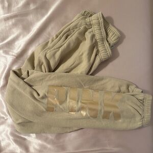 Victoria's Secret Women's Pink Logo Campus Sweatpants, Womens Sweatpants